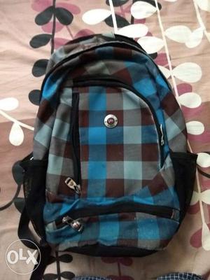 Black and Blue Backpack