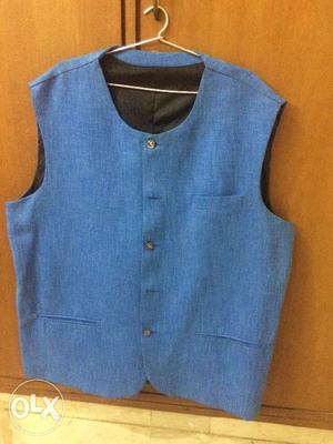 Blue Nehru jacket Size - 44 Brand new