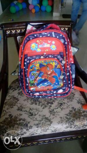 Brand new attractive Spiderman bag for the school goers