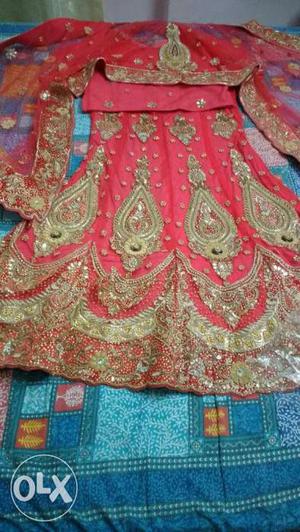 Brand new untouched bridal lehenga with special heavy