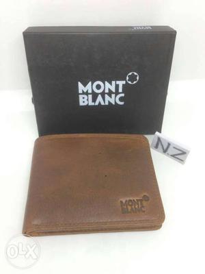 Brown Leather Mot Blanc Wallet