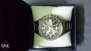 Casio Edifice Black Dial Watch which is used for 10 months