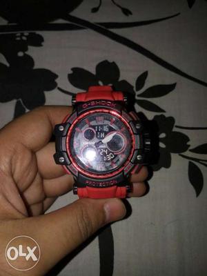 Casio G-Shock Watch With Red Strap