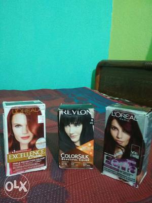 Loreal and Revlon hair colours for sale- product of canada