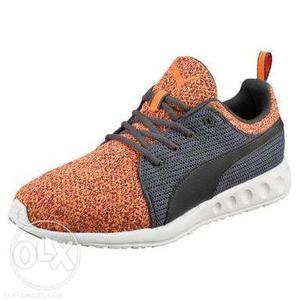Puma Running Shoes Asphalt Shocking Orange PM, UK 8. MRP