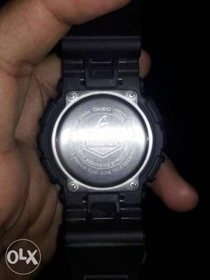 Round Black Casio Watch