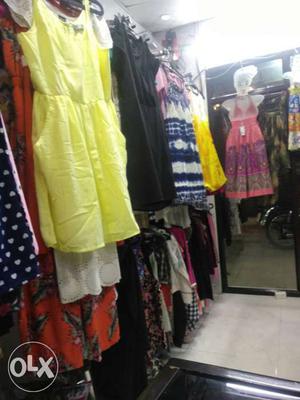 Running Clothing store for sale. it's around 2
