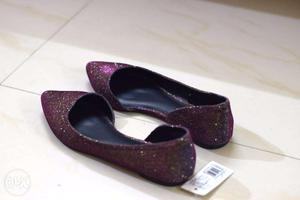 Unused party wear ladies flat shoes (size 8)