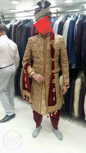 Wedding sherwani complete set for 40 size