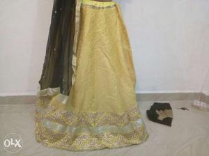 Women's Yellow And black Jamar Traditional Dress