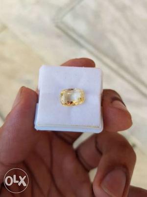 3.80 carat yellow sapphire or peela pukhraj
