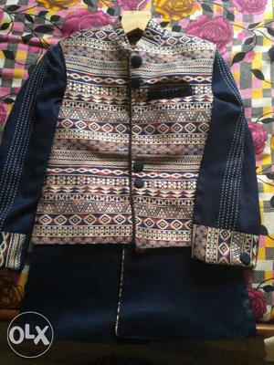 4 in 1 sherwani set for boys of 6-8 years. used