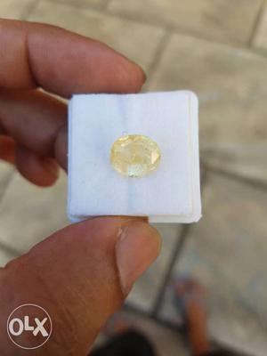 5.8 carat yellow sapphire or peela pukhraj