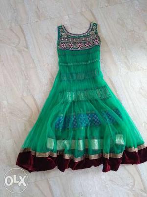 A ethnic wear with duppata and churidar Size - M Colour -
