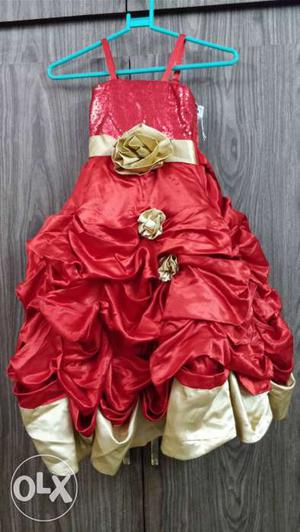 Ankle length western gown for girls age 3-5