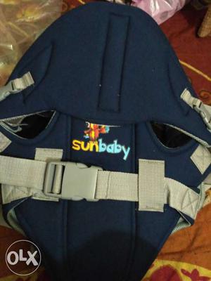 Blue And Gray Baby Carrier