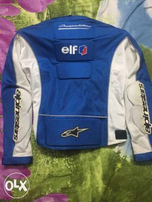 Blue And White Alpinestars Jacket