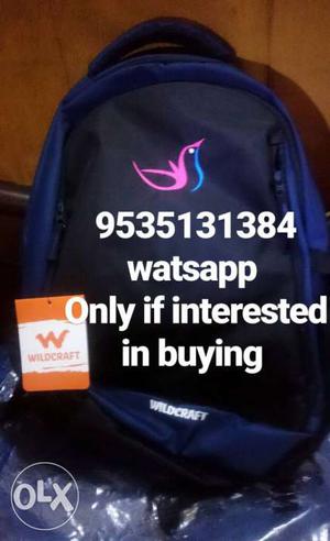 Blue wildcraft bag by smartshoppi brand-new