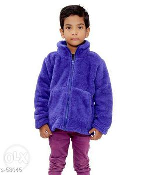 Boy's Purple Zip-up Jacket