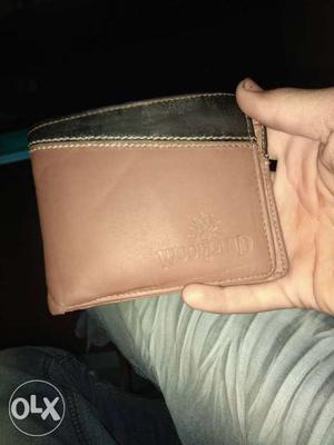 Brown And Black Leather Bifold Wallet