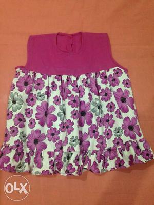 Cotton frock for 1-2 year baby girl price