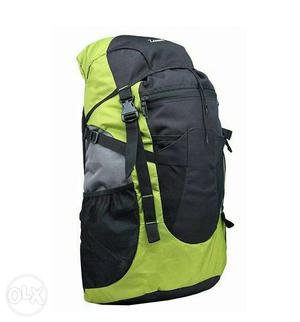 Green And Black Traveling Backpack
