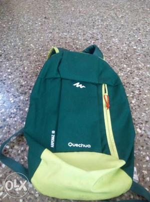 Green Quechua Backpack