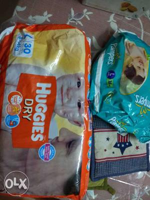 Huggies and Pampers Brand New Packet