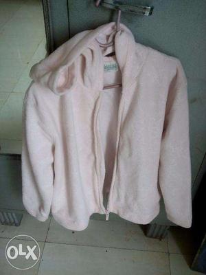 Imported Baby Pink colour Ladies jacket with hood in good
