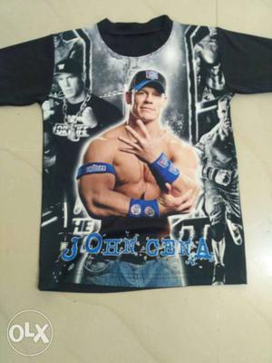 John Cena Print Crew-neck Shirt