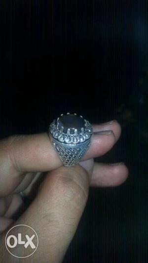 Onyx Gemstone Silver Ring
