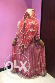 Pink beautiful sharara with copper work only one