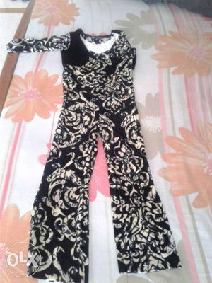 Pretty 28" girl velvate jumpsuit. one time used