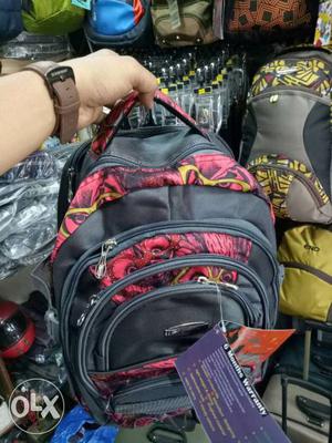 Printed bag with laptop option