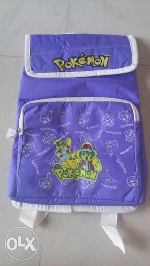 Purple pokemon bag