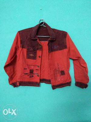 Red denim LILIPUT kid's jacket (branded)