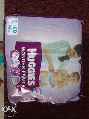 Rs 400 for 43 huggies wonder pants L size available for sale