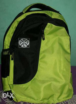 School Bag or Laptop Bag Black & Green Backpack