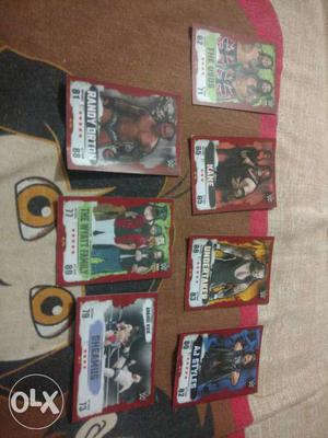 Seven WWE Trading Card Collection