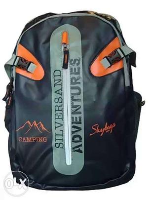 Skybags Black And Orange SilverSand Adventures Backpack