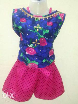 The cotton frock variours price age from 2 to 10