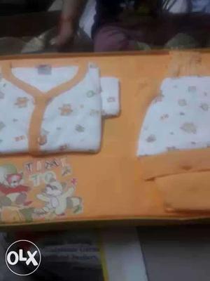 Toddler's White Shirt Set
