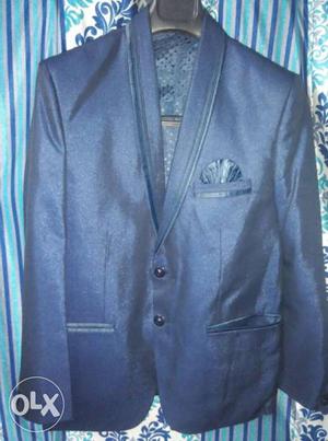 Two Piece Suit. Royal Navy Blue Colour. Condition