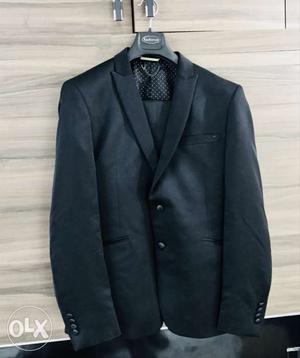 Van Heusen Royal Black Two- Piece Formal Suit