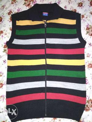 Women's Multi Colored Stripe Vest