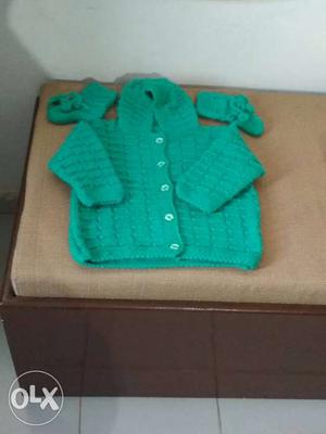 Woolen hand knitted vardman baby suite new