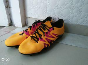 Yellow-and-black Adidas X-15.3 size:- 11