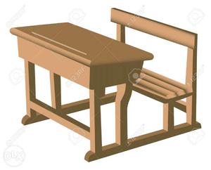 100 School furniture made of iron for 300 kids.