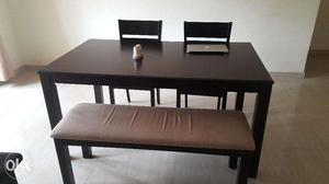 6 seater Dining table with one bench and 2 chair
