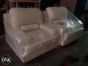 Brand new leather fiber sofa set 3+1+1